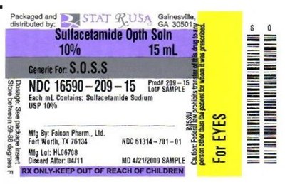 Label Image - SULFA OPHTH SOL LABEL
